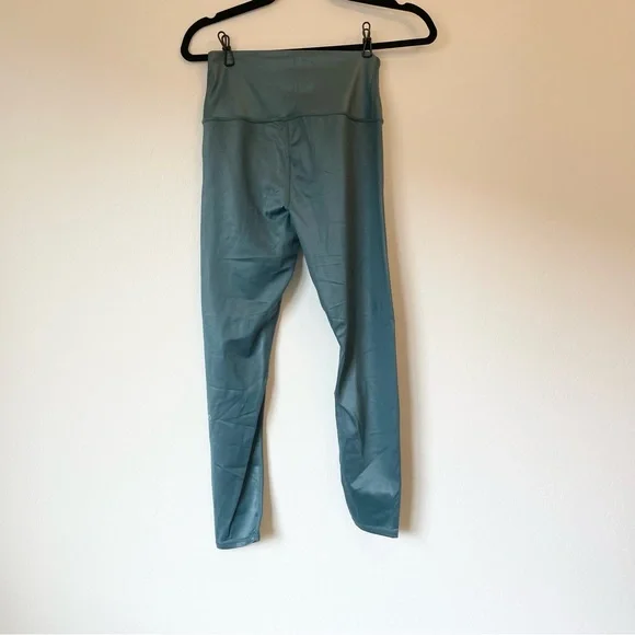 Alo Yoga Legging 7/8 High-Waist in Teal Blue Size Large - Picture 6 of 12
